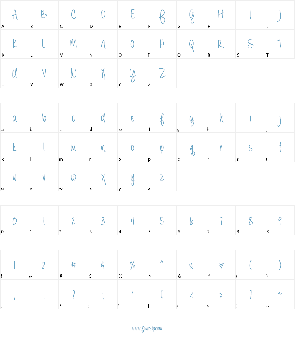 always forever Font Character